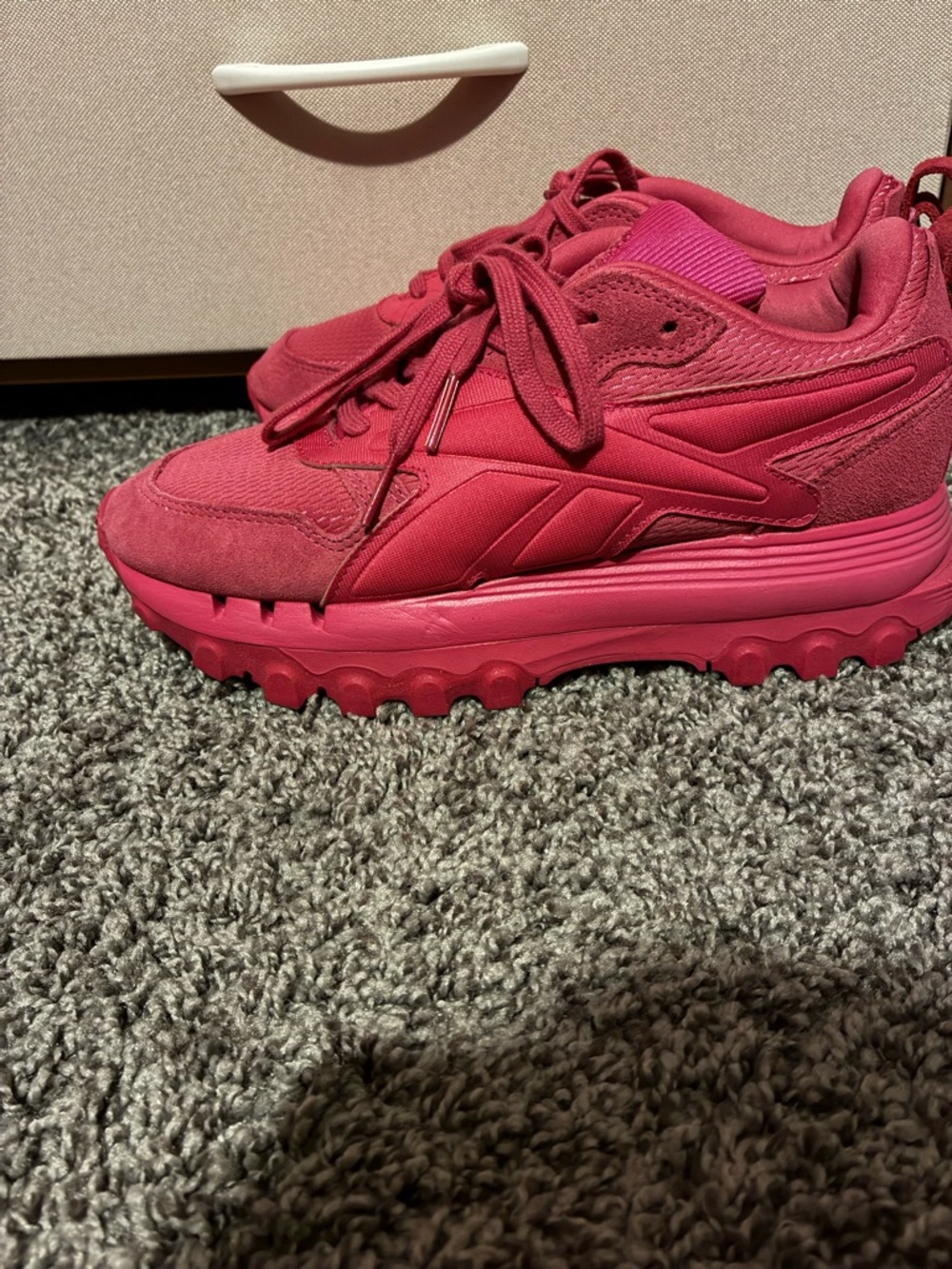 Cardi be pink reeboks